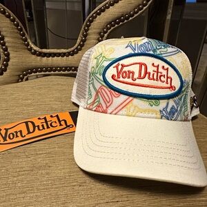 NWT:  Von Dutch Logo Trucker Hat.